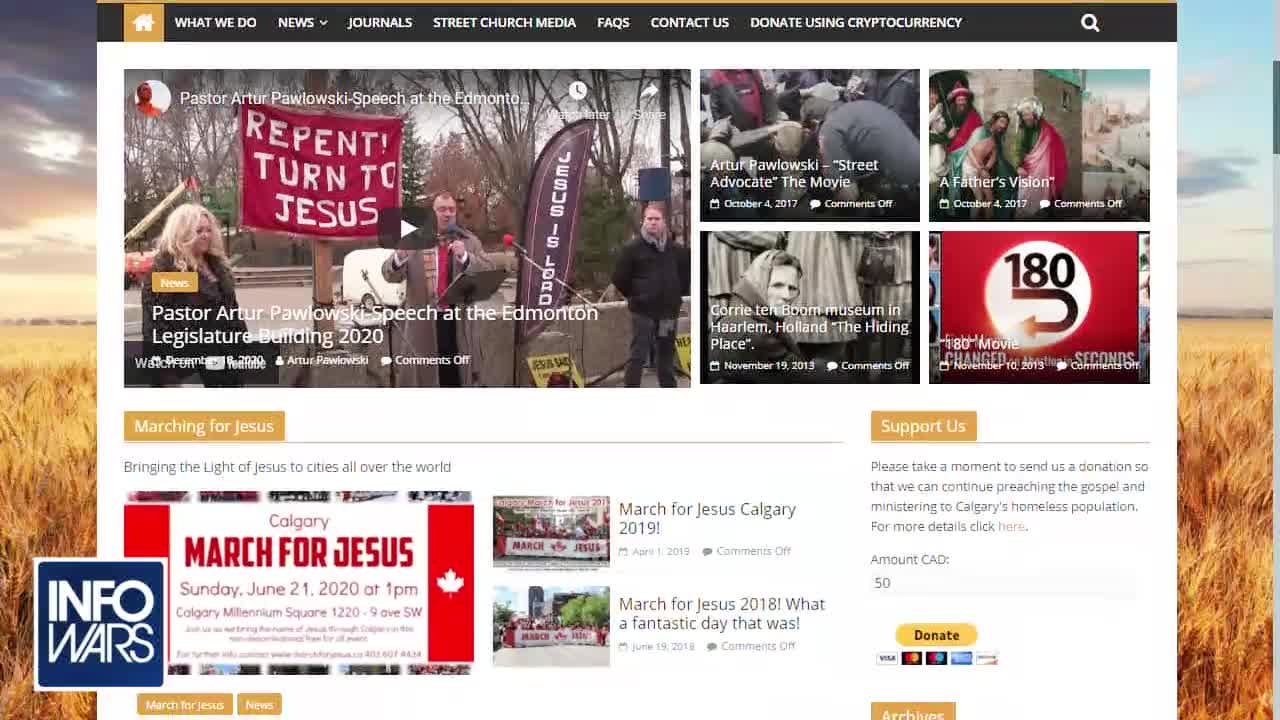Canadian Martial Law Declared Church Services Will Be Stopped Using Any Force Necessary