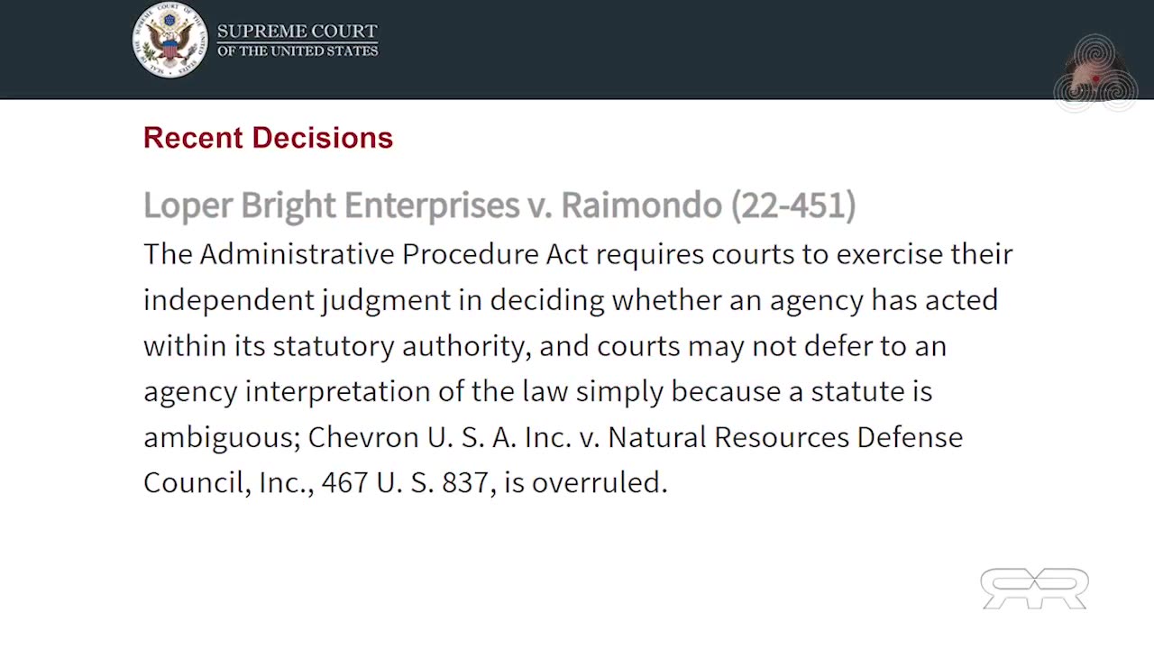 Neue wichtige Entscheidungen des US-Supreme Court (The Reese Report-Deutsch)