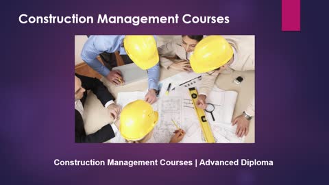 construction management courses UK