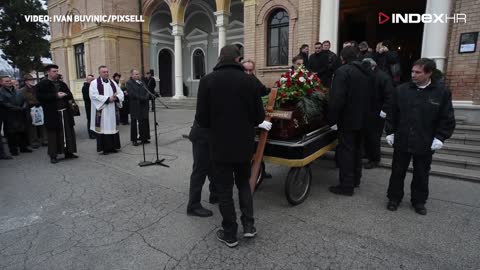 Zagreb: Posljednji ispraćaj Ive Gregurevića na Mirogoju