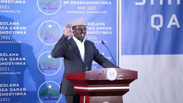 Former present of somalia Sharif Sheikh Ahmed