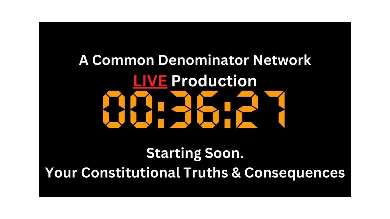 NEW SHOW: 'Constitution-Truths & Consequences', discussion, 'Taxation without Representation'