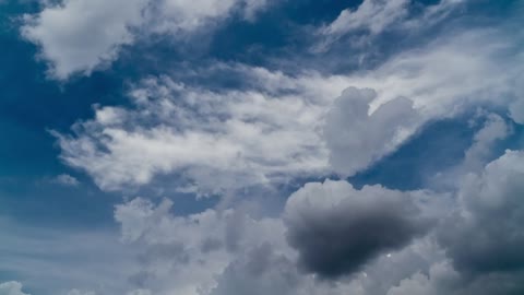 Small clouds forming timelapse