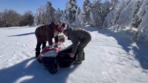 CAMPING IN AN ICE INVASION