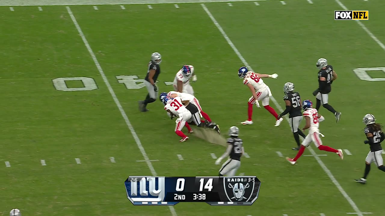 Raiders' best defensive plays vs. Giants Week 9