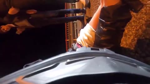 E Whore Gets Into Motorcycle Crash Racing On Freeway