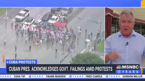 MSNBC Attacks DeSantis For Not Arresting Cuba Protesters In Miami