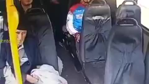 Truck Crashes Into Bus