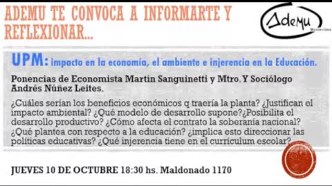 Martín Sanguinetti - Ambiente, economía y educación