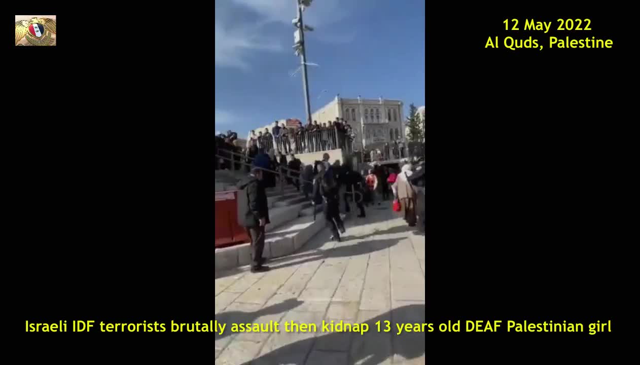 Israeli IDF Terrorists Brutally Assault then Kidnap Deaf Palestinian Child