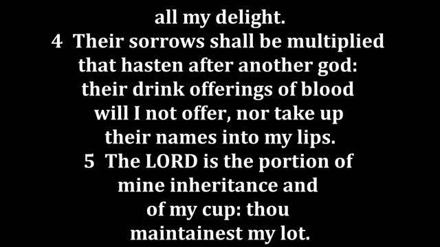 Psalms 16 King James version