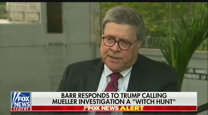 Barr explains joke about handcuffs he made to Pelosi