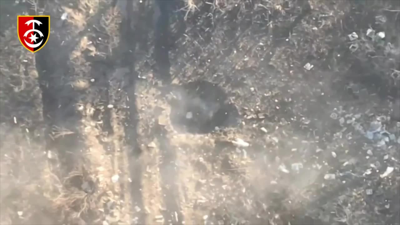 Ukrainian Drone Sets Off Massive Russian Ammo Dump