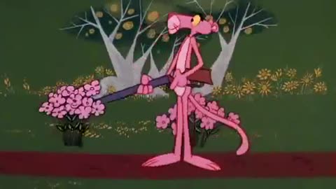 c027 the pink panther cartoon - pink posies