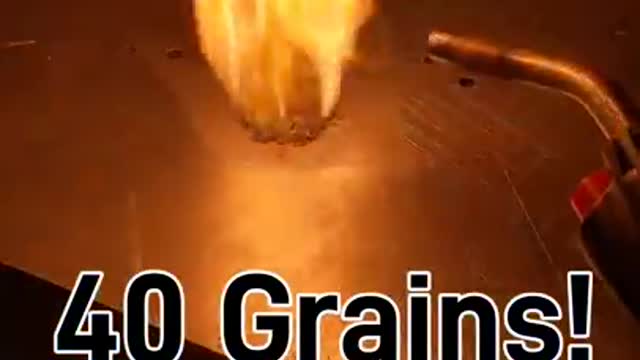 Burning a full round worth of powder