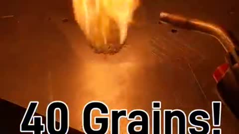 Burning a full round worth of powder