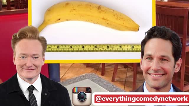 Conan O’Brien talks to Paul Rudd about how they measure their junks