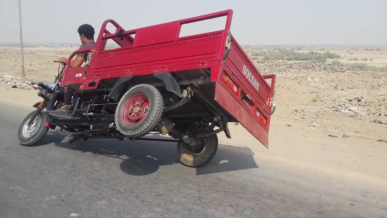 rickshaw stund by a naughty boy