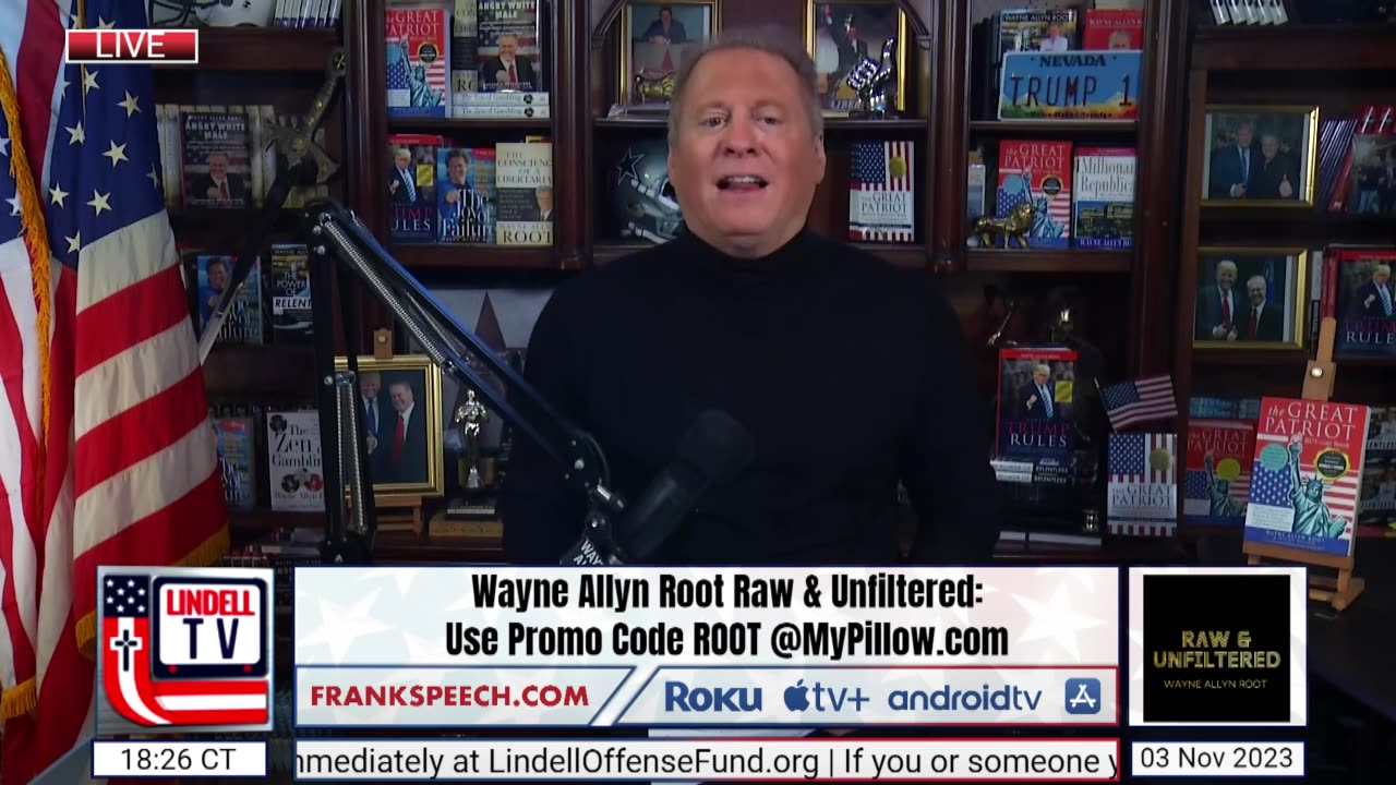 Wayne Allyn Root Raw & Unfiltered - November 3rd, 2023