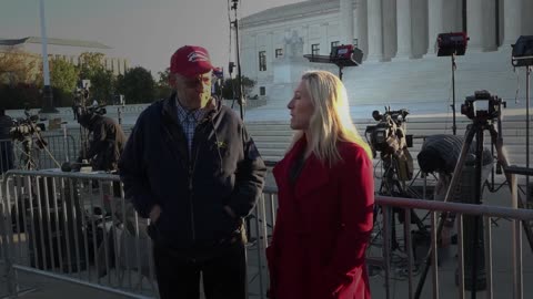 Rep. MTG Visits with Dick Heller at the Supreme Court