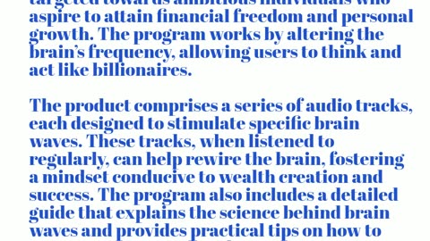 The Billionaire Brain Wave