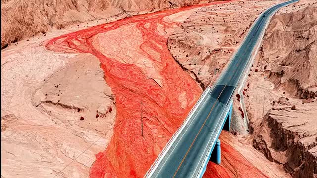 The road of a Chinese town