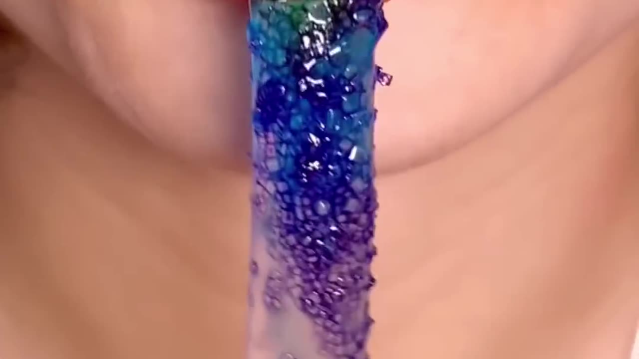 RAINBOW JELLY eating asmr sounds #asmr