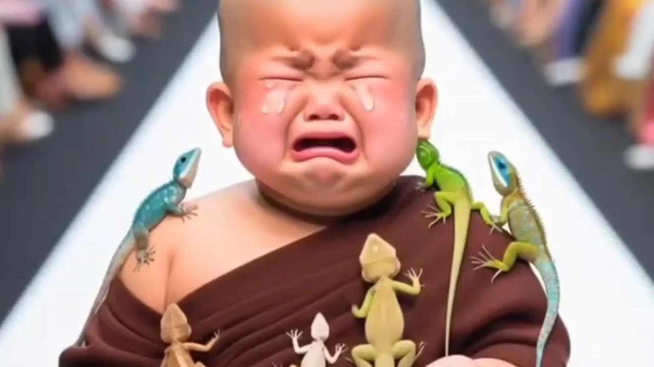 Little monk so cute viral video