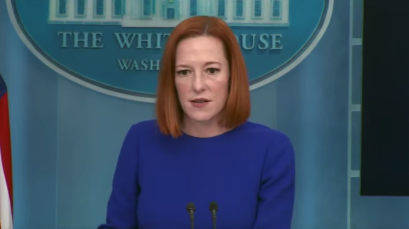 Psaki is asked for her reaction to claims Biden's commitment to nominating a black woman to the Supreme Court is virtue signaling