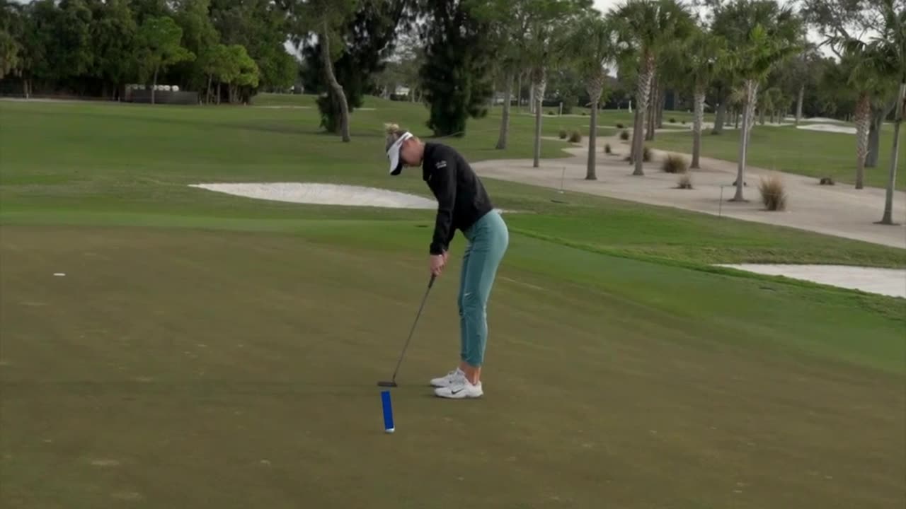 Nelly Corda Birdies a hole #golf#nellycorda #swing #birdie