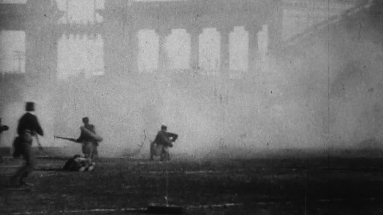 Sham Battle At The Pan-American Exposition (1901 Original Black & White Film)