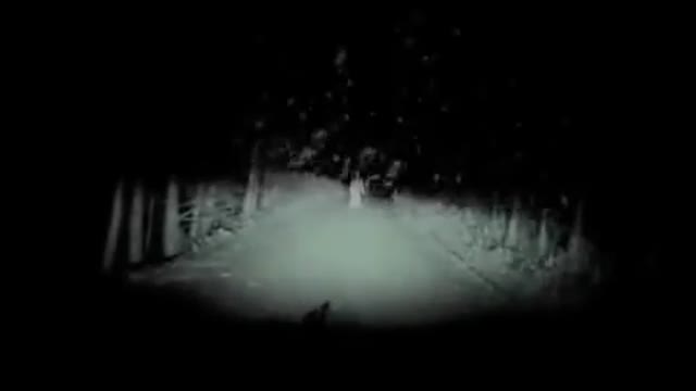 Real Ghost caught on Tape while driving at Night