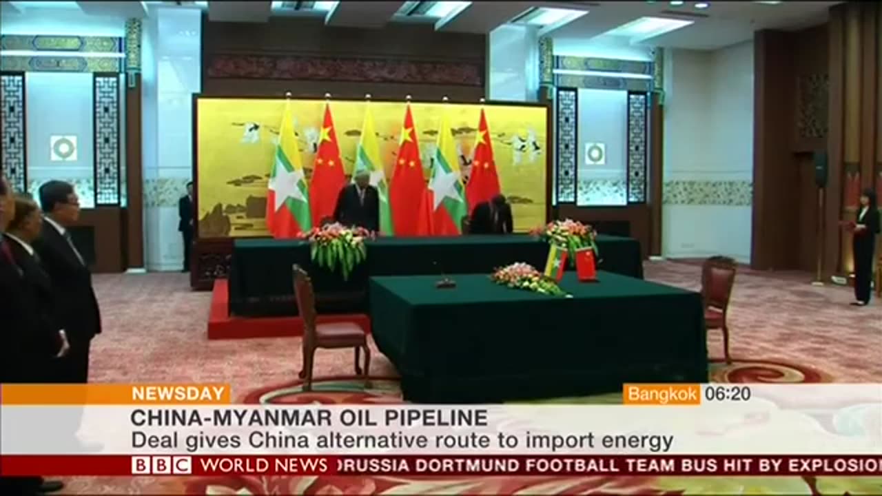 BBC World News – The China-Myanmar oil pipeline and the Belt and Road Initiative