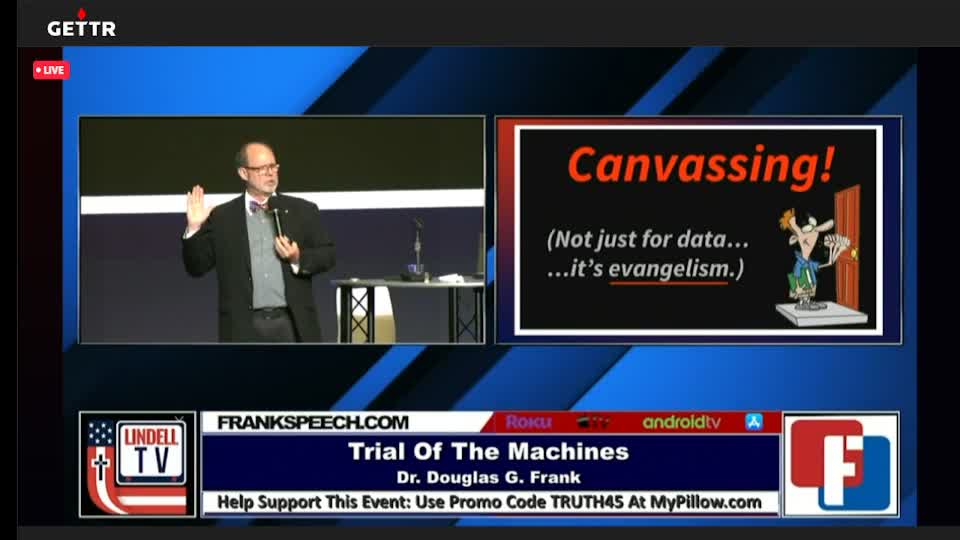 Election Manipulation in USA: Dr. Douglas G. Frank Presenting