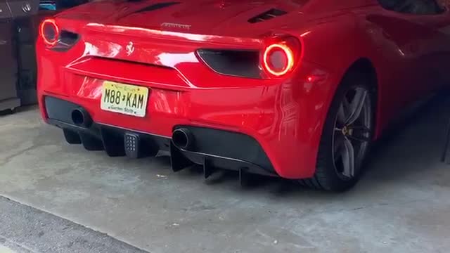 Ferrari 488 Spider Cold Start!