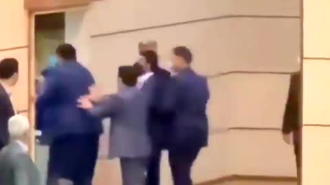 Iranian provincial governor gets a slap in the face at his inauguration