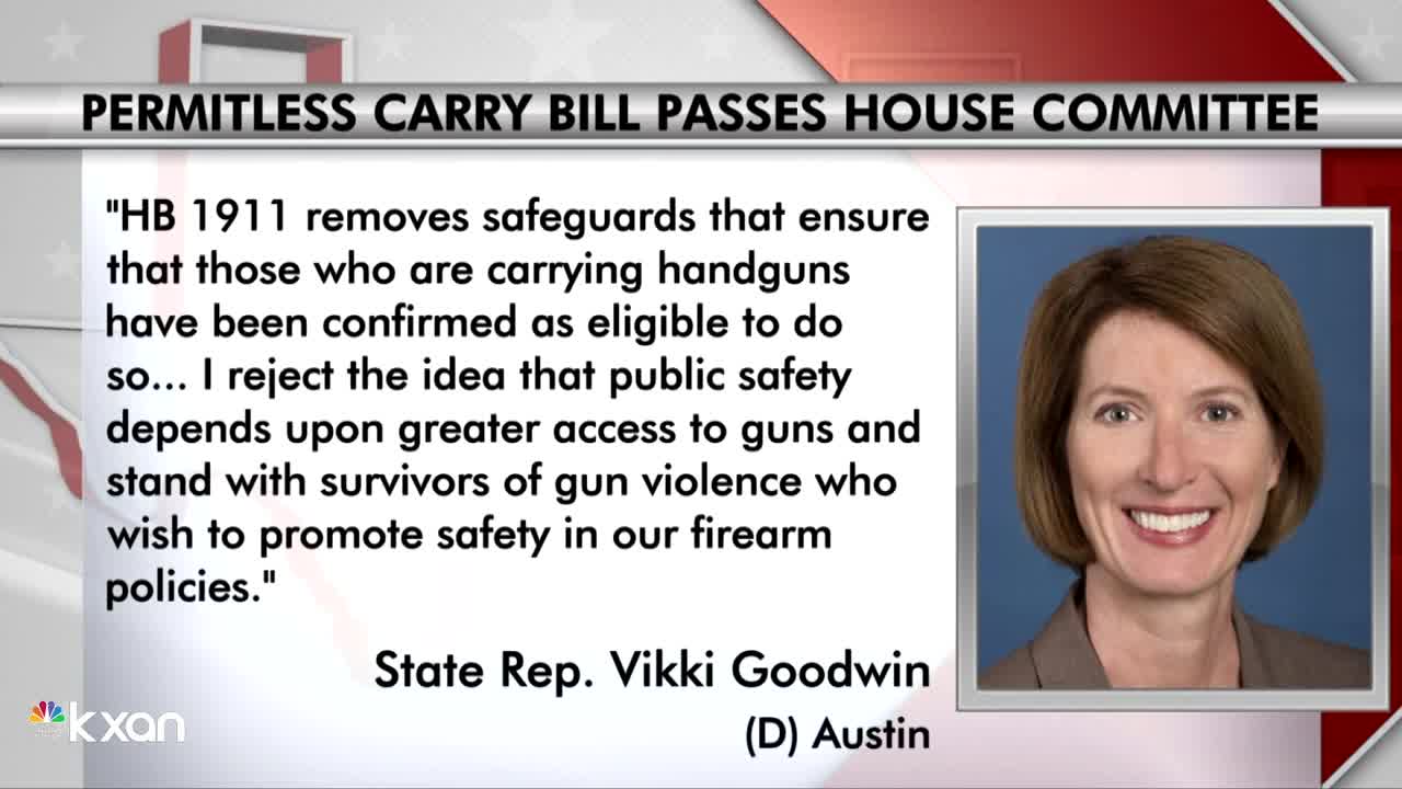 TEXAS CONSTITUTIONAL CARRY BILL - AUTHORED BY BLACK REPUBLICAN - ADVANCES TO HOUSE FLOOR