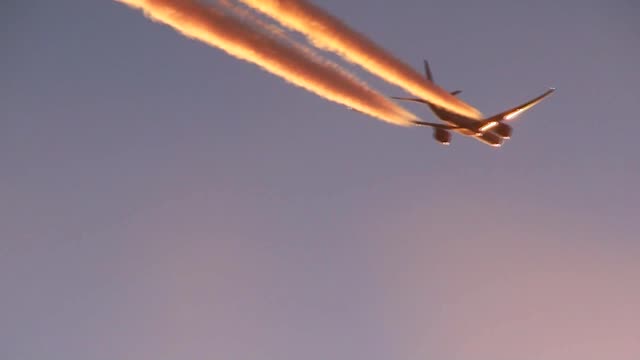 Contrails over Norway