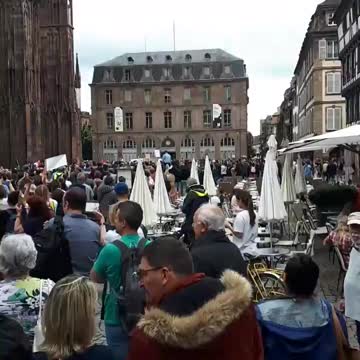 Strasbourg, France: Protests Against Health Passes & Mandatory Vaccination Announced by Macron