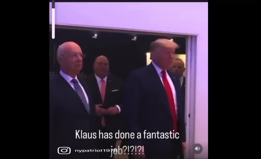 Trump praises Klaus Schwab