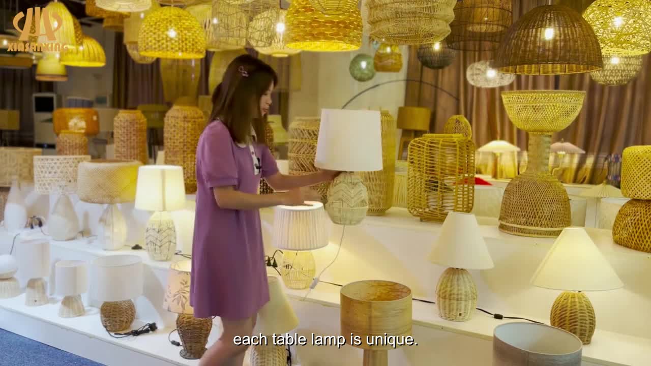 rattan lamp