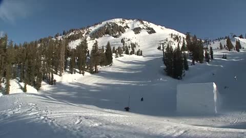 Skier Crashes While Attempting 360-degree Jump Off Snow Ramp