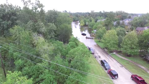 Bird's Eye View of the Flooding of Hurricane Harvey