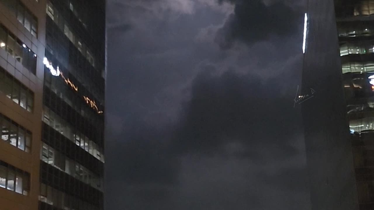 Floating clouds in the moonlight