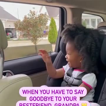 Little mama has much love for grandpa 😥