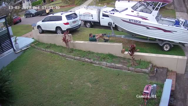 Runaway Boat Takes Fisherman For A Ride