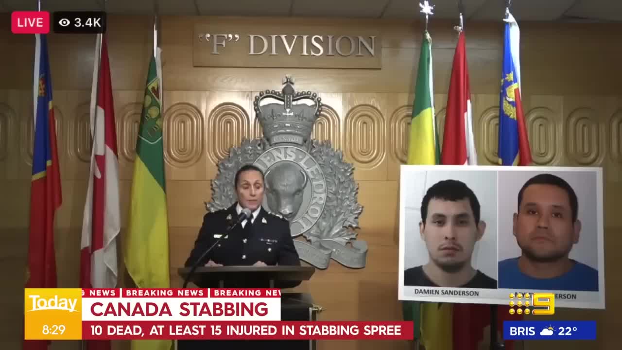 Canada: Mass stabbing: 10 dead, at least 15 injured in Saskatchewan