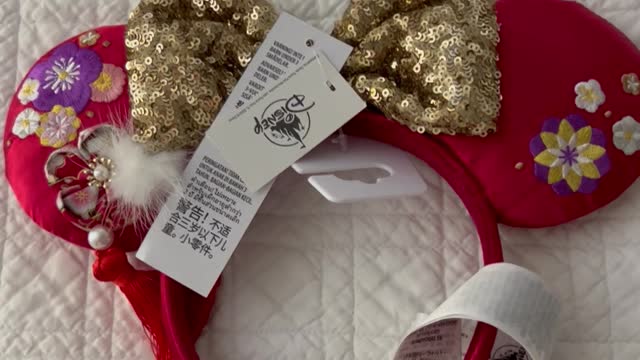 Disney Parks Chinese New Year Minnie Ears Headband #shorts