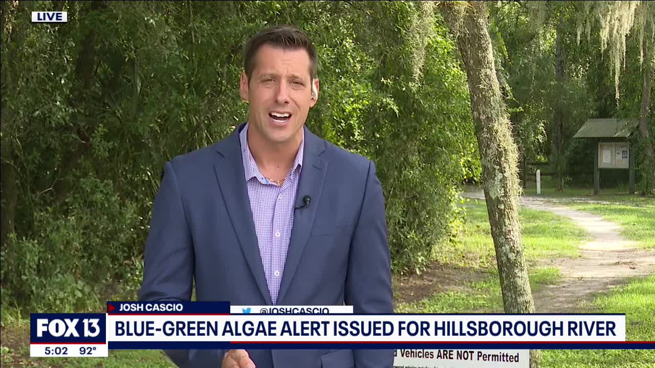 Algae bloom in Florida river may cause illness