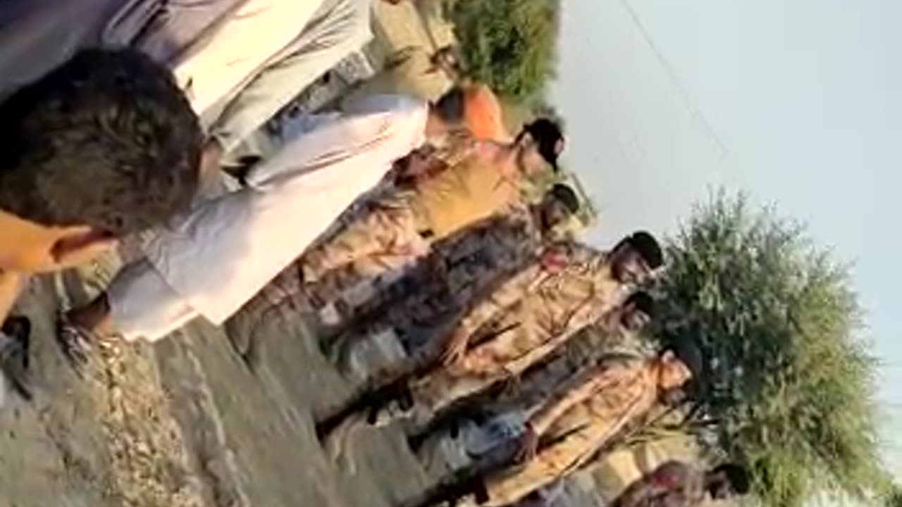 Pak army on Shaheed Graveyard